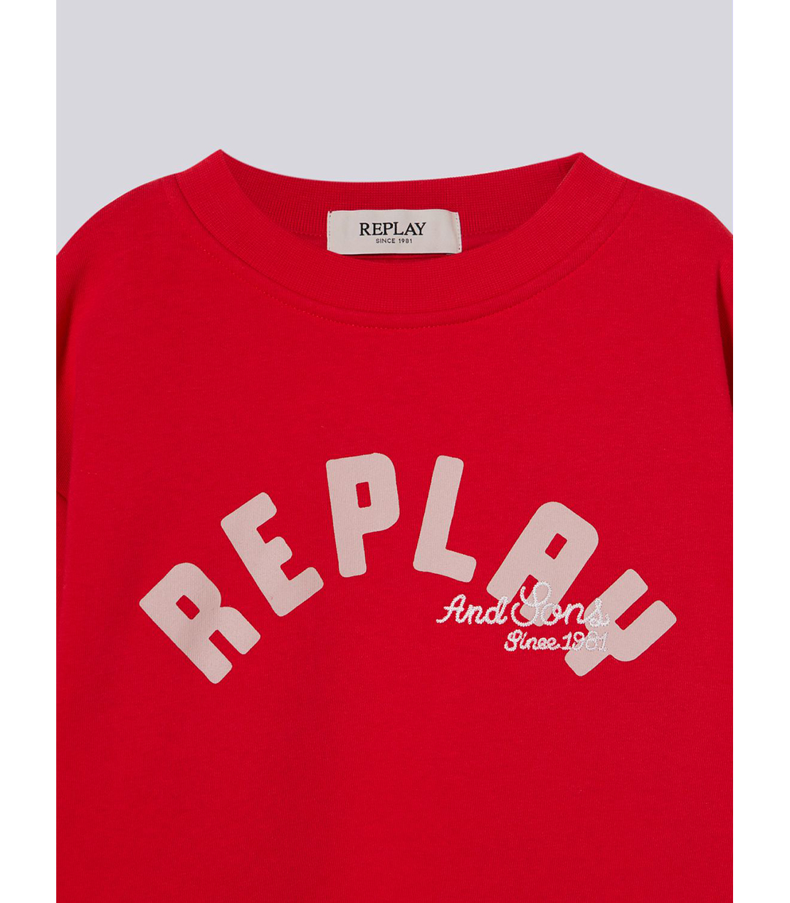 ガールズ スウェットシャツ 詳細画像 レッド 3